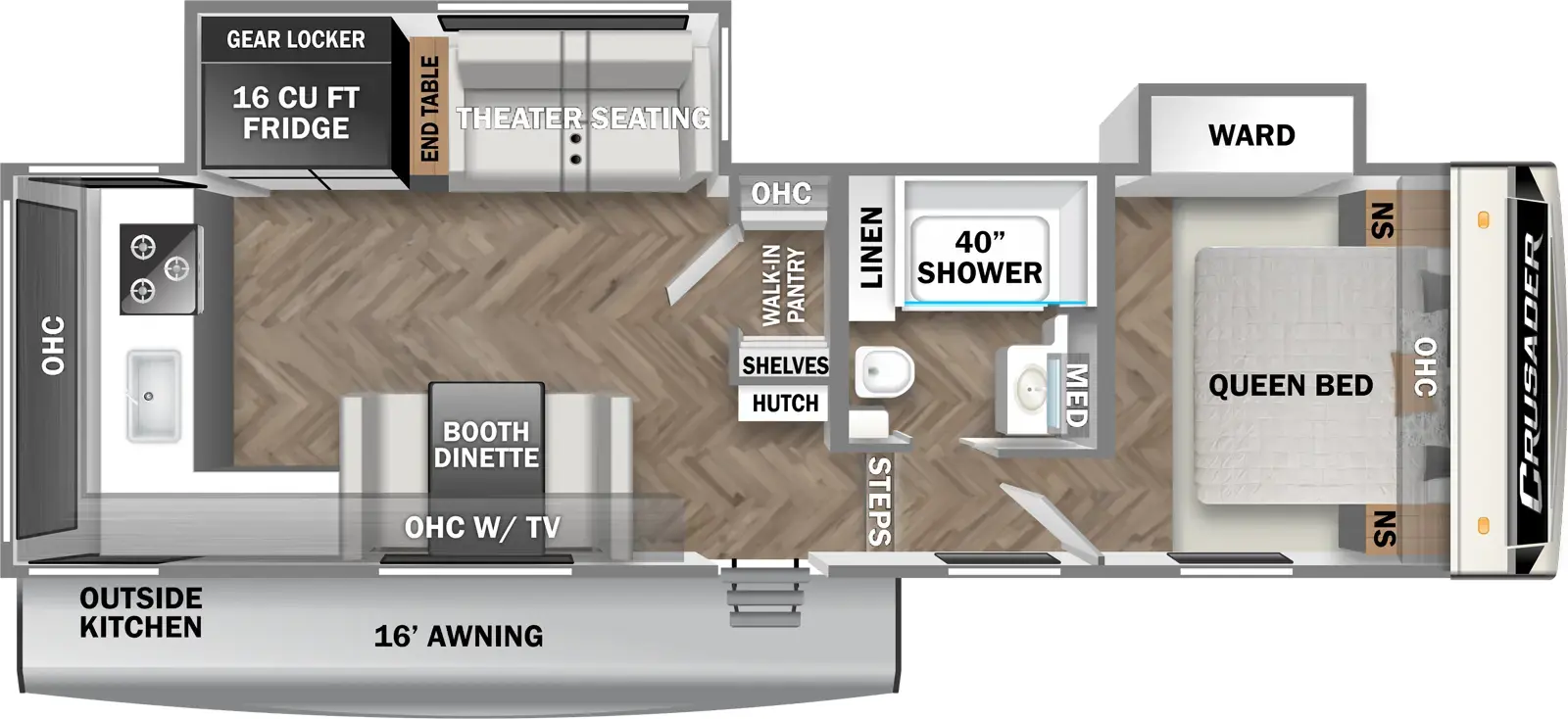 Crusader 265MLE Floorplan